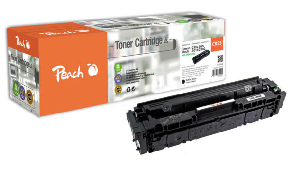 Peach H055bk Tonermodul bk ersetzt Canon CRG-055 bk