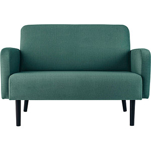 PAPERFLOW 2-Sitzer Sofa LISBOA grün schwarz Stoff