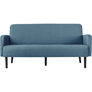 PAPERFLOW 3-Sitzer Sofa LISBOA blau schwarz Stoff