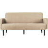 PAPERFLOW 3-Sitzer Sofa LISBOA elfenbein schwarz Stoff