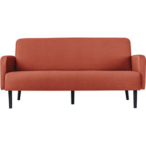 PAPERFLOW 3-Sitzer Sofa LISBOA rost schwarz Stoff