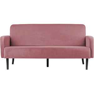 PAPERFLOW 3-Sitzer Sofa LISBOA rosa schwarz Stoff