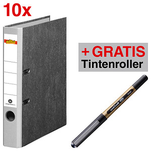 AKTION: 10 office discount Ordner grau marmoriert Karton 5