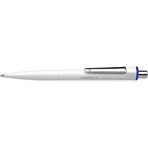 10 Schneider Kugelschreiber K3 Biosafe weiß Schreibfarbe blau
