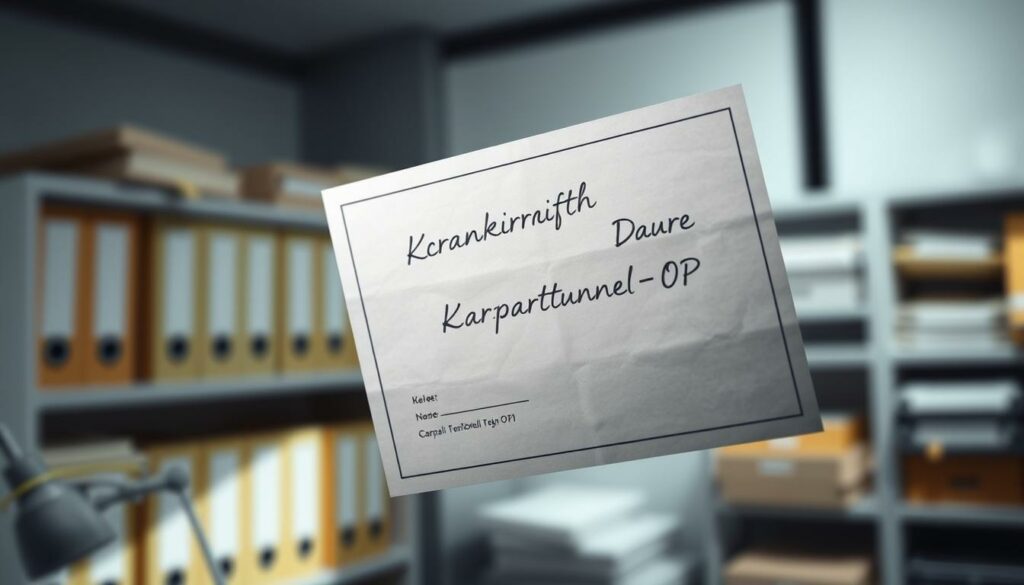 karpaltunnel-op wie lange krank büro