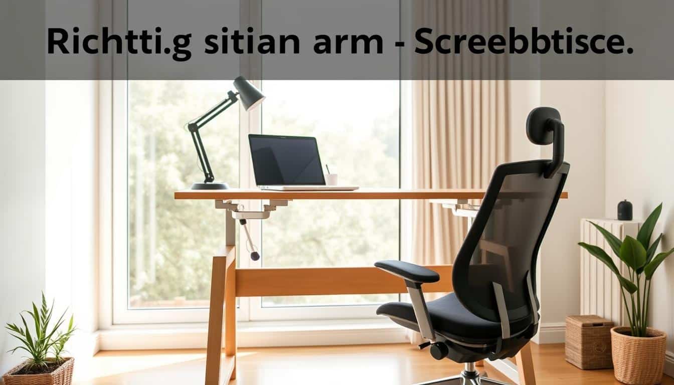 wie sitzt man richtig am schreibtisch