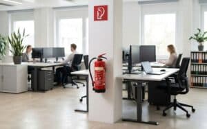 Brandschutz am Arbeitsplatz: Welche Feuerlöscher für das Büro gesetzlich vorgeschrieben sind