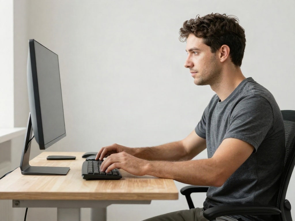 Stehen im Büro