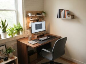Arbeitsplatz kleine Räume