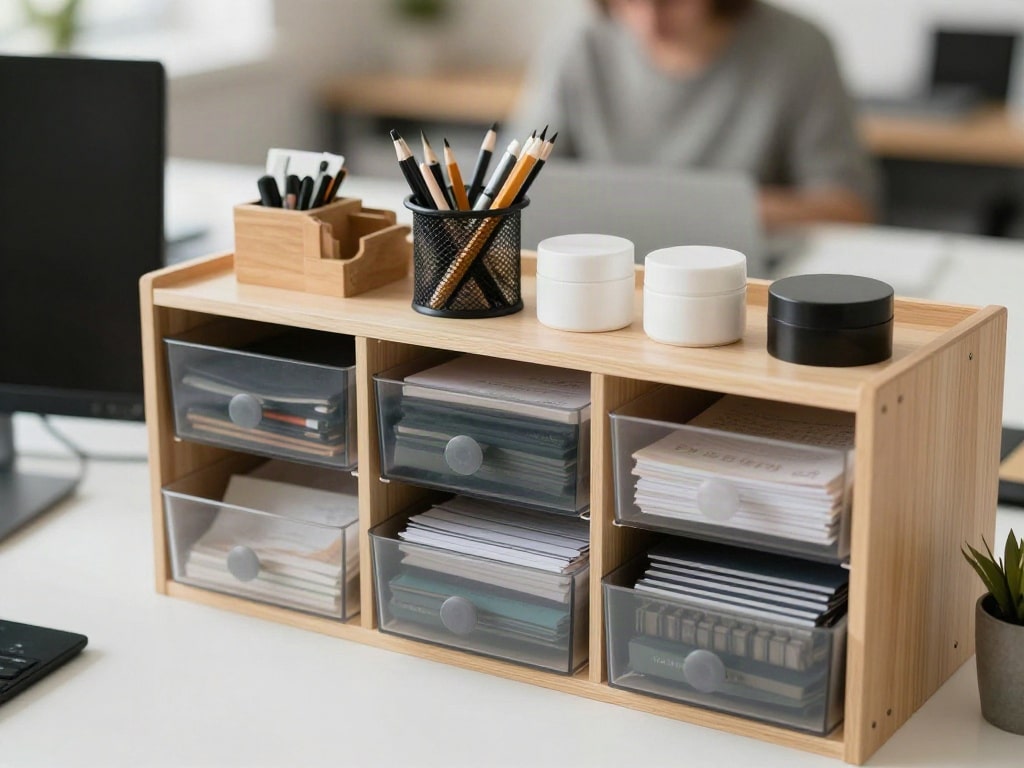 Büromaterial lagern