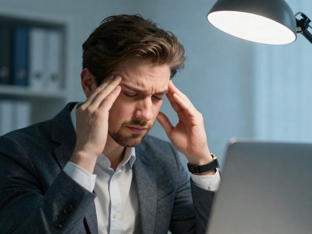 Flimmern LED Arbeitsplatz