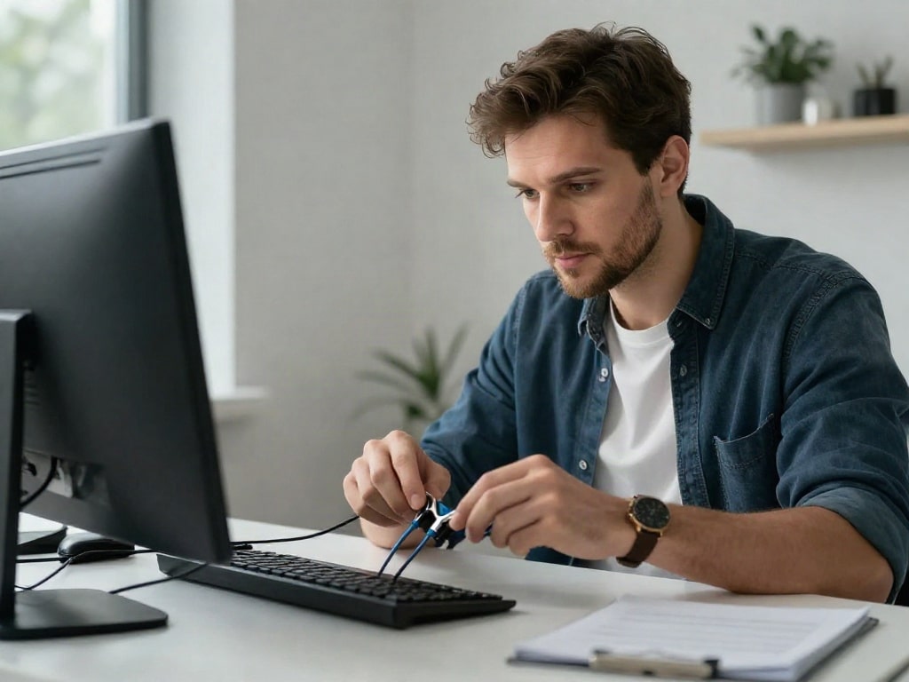 Kabelmanagement Schreibtisch