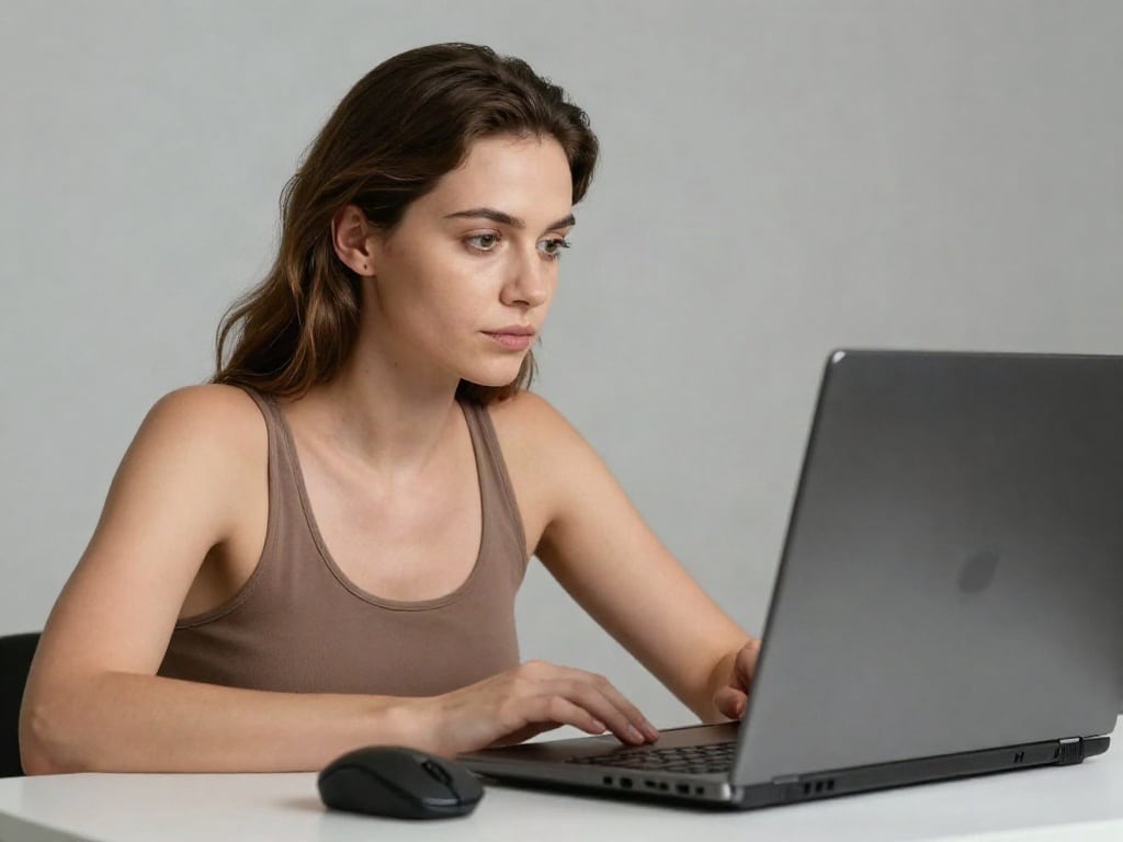 Laptop Arbeitsplatz ergonomisch