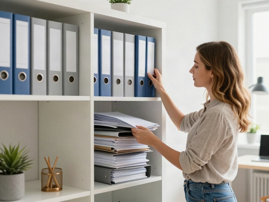 Homeoffice Papierablage