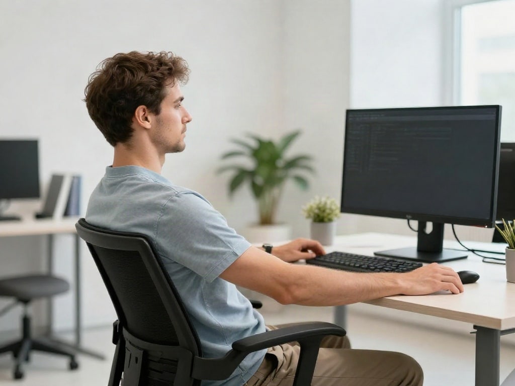 Sitzhaltung Büro